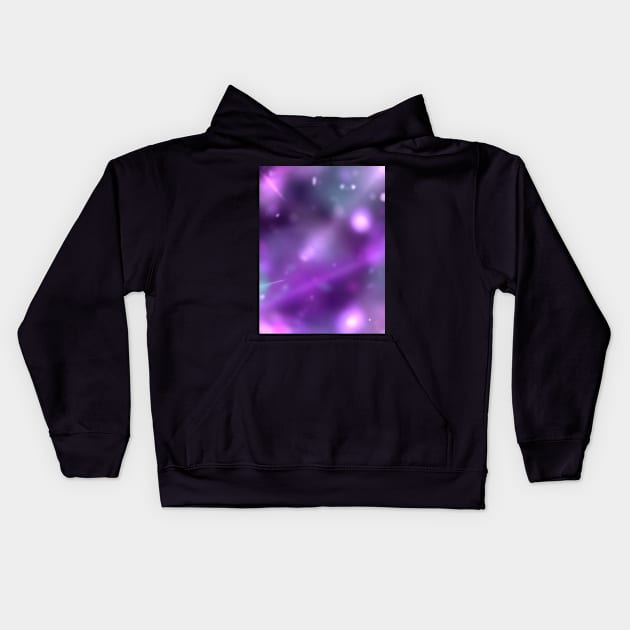 Purple Stage Lighting Background Kids Hoodie by Sophprano